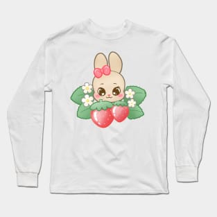 Kawaii Strawberry Bunny Long Sleeve T-Shirt